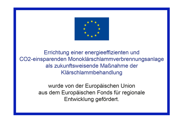 Hinweisschild EU Förderung