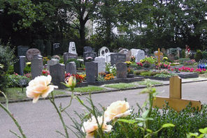 Ein Grabfeld auf dem Friedhof in Marienborn © WB Mainz