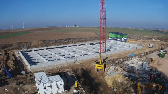 Neues Regenrückhaltebecken in Ebersheim