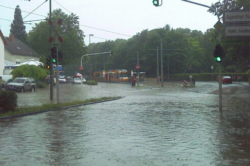 Starkregen in Mainz