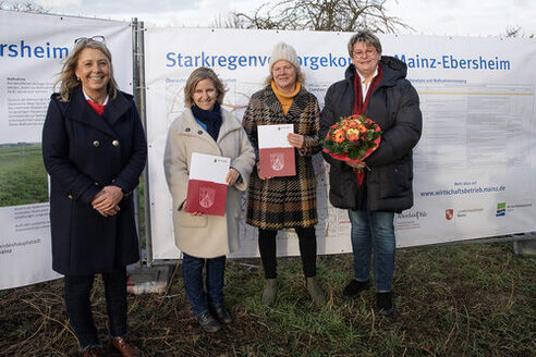 Übergabe Förderbescheide Ebersheim und Finthen