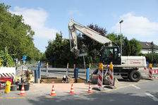 Blick auf die Baustelle in der Töngesstraße