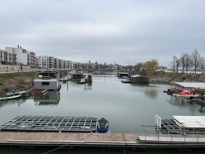 Der geräumte Winterhafen Anfang Januar 2024