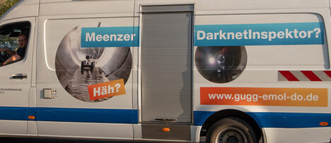 Das Bild zeigt das TV-Kanal-Inspektionsfahrzeug