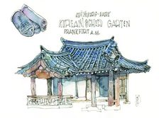 Urban Sketchers Koreanischer Garten