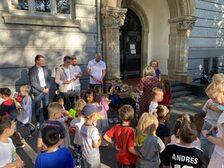 Brotdosenaktion mit den Schulanfänger:innen an der Leibnizschule
