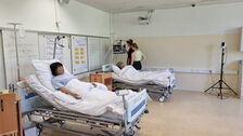 Im SkillsLab 5: Blick ins Krankenzimmer
