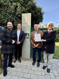 Neue Historisches Mainz-Stele Jüdischer Friedhof Bretzenheim