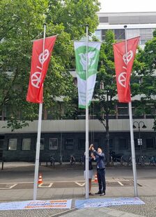 Mayors for Peace Flaggenhissung