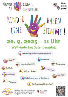 Plakat Weltkindertag 2025