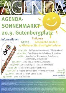 AGENDA Sonnenmarkt Plakat