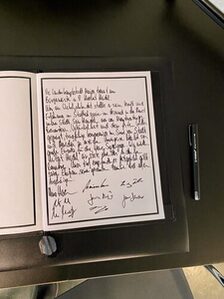 Eintrag Kondolenzbuch H. Heidel