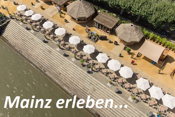 Ein Blick auf den Mainz Strand. © Landeshauptstadt Mainz