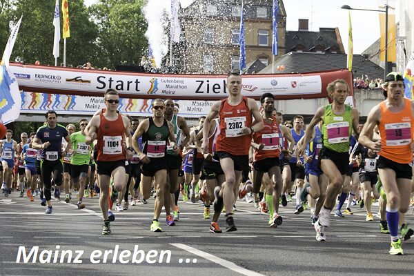 Sportler:innen beim Gutenberg-Halbmarathon © Landeshauptstadt Mainz