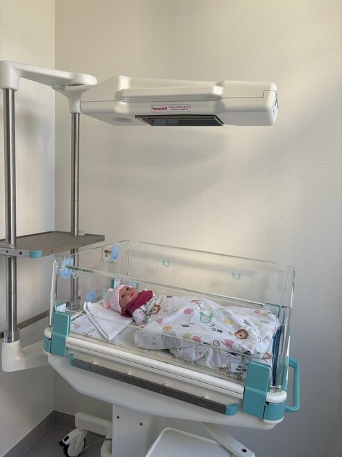Sicheres Babybett zur Ablage des Kindes in der "Babyklappe