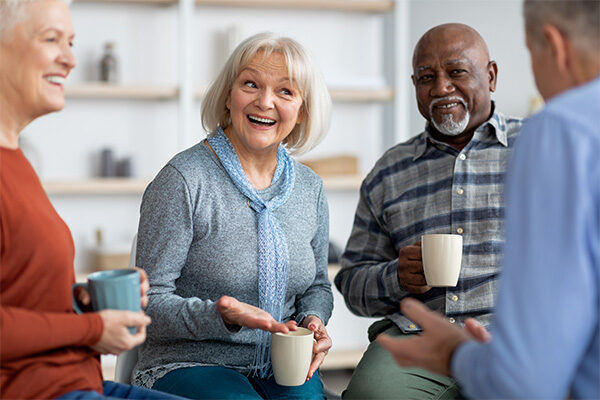 Senior citizens talk