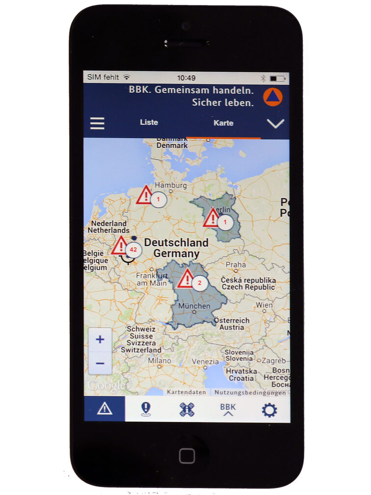 Перегляд карти в NINA