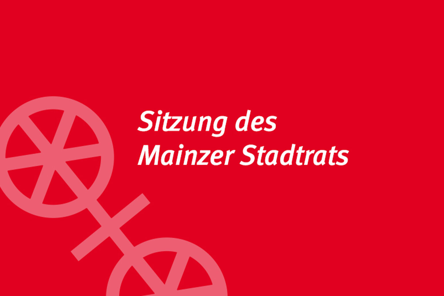 Sitzung des Mainzer Stadtrats