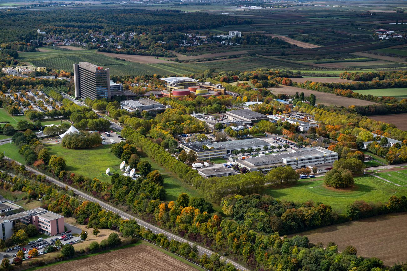 Widok z lotu ptaka na Lerchenberg