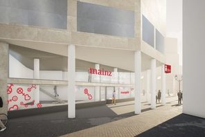 Eingang zum neuen mainzStore © schiebezimmer gmbh — Markenberatung, Branding & Brandmarketing