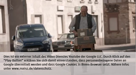 Die Landeshauptstadt Mainz nutzt den Video-Dienst Youtube. Vor einem Klick auf den Play-Button empfängt Youtube keine Daten und setzt keine Cookies. Nähere Informationen über Youtube finden Sie in den Datenschutzinformationen zu unserem Youtube-Kanal: www.mainz.de/datenschutz