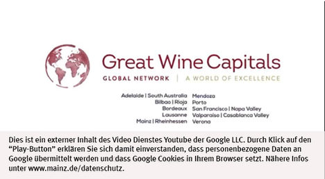 Die Landeshauptstadt Mainz nutzt den Video-Dienst Youtube. Vor einem Klick auf den Play-Button empfängt Youtube keine Daten und setzt keine Cookies. Nähere Informationen über Youtube finden Sie in den Datenschutzinformationen zu unserem Youtube-Kanal: www.mainz.de/datenschutz