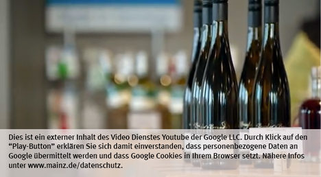 Die Landeshauptstadt Mainz nutzt den Video-Dienst Youtube. Vor einem Klick auf den Play-Button empfängt Youtube keine Daten und setzt keine Cookies. Nähere Informationen über Youtube finden Sie in den Datenschutzinformationen zu unserem Youtube-Kanal: www.mainz.de/datenschutz