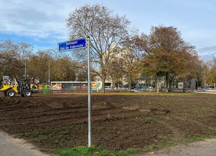 Rasensanierung auf dem Goetheplatz