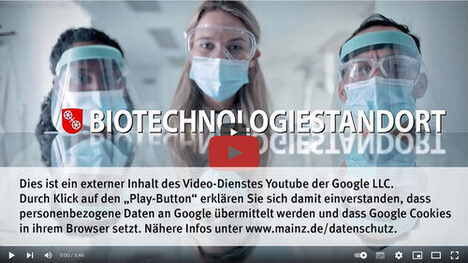 Die Landeshauptstadt Mainz nutzt den Video-Dienst Youtube. Vor einem Klick auf den Play-Button empfängt Youtube keine Daten und setzt keine Cookies. Nähere Informationen über Youtube finden Sie in den Datenschutzinformationen zu unserem Youtube-Kanal: www.mainz.de/datenschutz